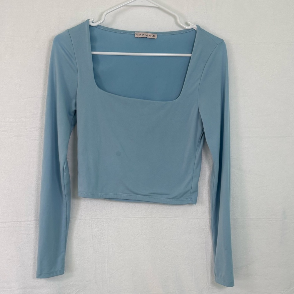 Sincerely Jules Blue Longsleeve Top | Women’s Small | Very Good Condition